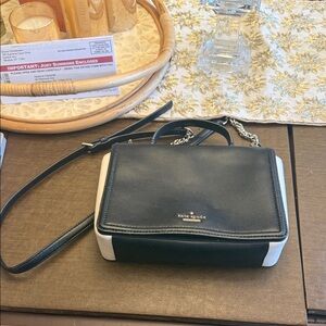 Kate Spade Black and Cream Crossbody Bag